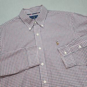 Ralph Lauren Men's 100% Cotton Stretch Button Up Shirt Sz‎ L